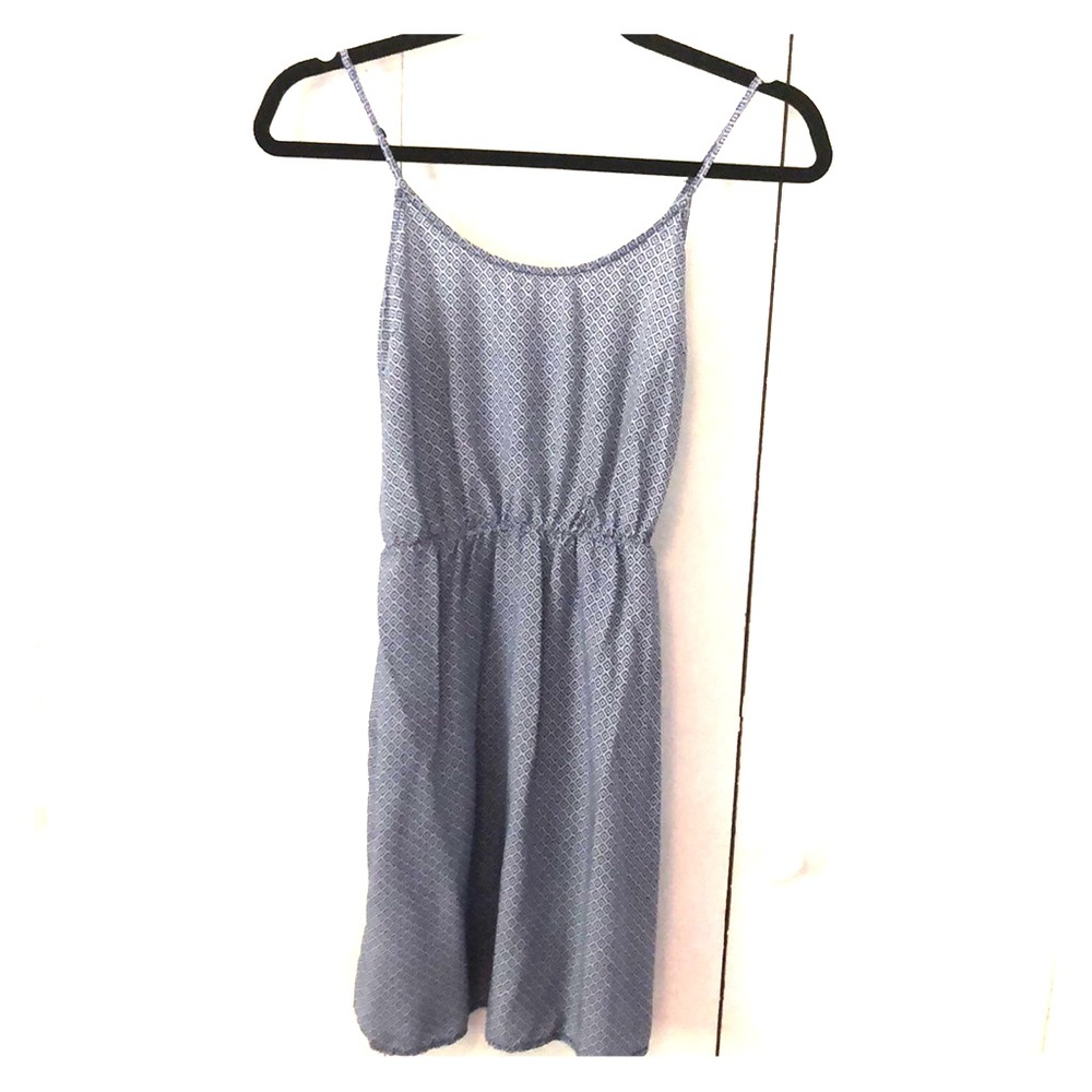 Navy patterned sun dress